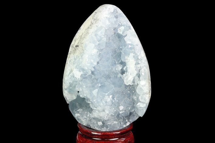 Crystal Filled Celestine (Celestite) Egg Geode - Madagascar #100029
